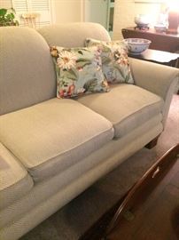 Light gold 3-cushioned sofa