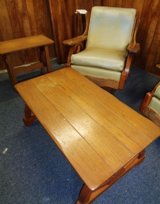 RARE, 1950s 5-piece "Cowboy/Wagon Wheel" Furniture Set. Auctioneer's NOTE-3 Sets of this furniture were made. The other two sets were sold to Eddie Arnold and Roy Acuff.
