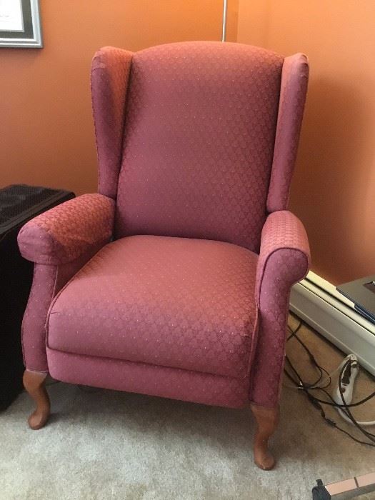 lazy boy chair located upstairs