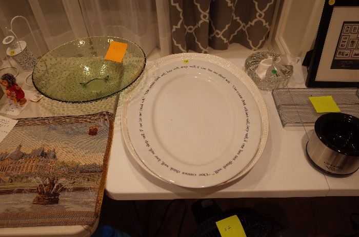 plates and trays