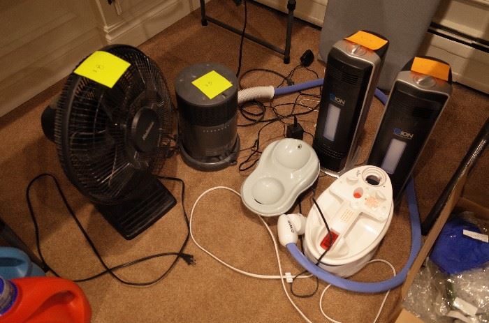 fan, heater, air purifiers, steamer