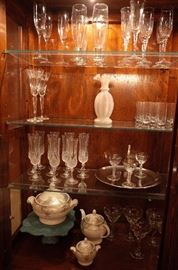 glassware and tea set
