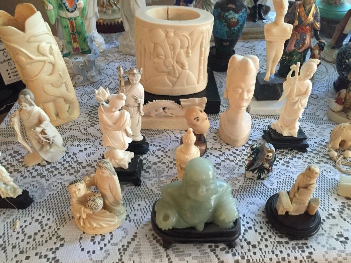 Antique Chinese & other Oriental carvings