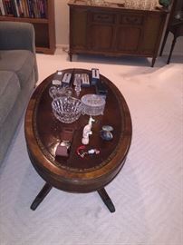 vintage oval coffee table