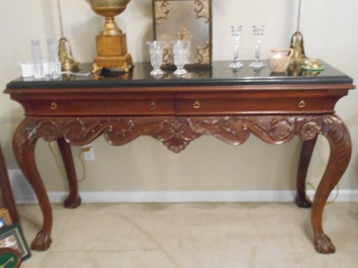 Beautiful Foyer Table w/Marble Top