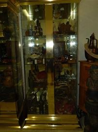 Collectibles- Too Many To List, Curio Cabinet also for Sale , There are 2 Cabinets for Sale ( Matching, With Shelves and Lights) 