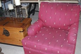 BASSETT OCCASIONAL CHAIRS - ONE OF TWO, DECORATIVE CHEST, DECOR
