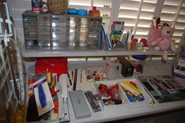 SEWING NOTIONS, TERRIFIC CRAFT/SEWING TABLE