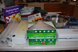 FOOD SAVER, KITCHEN LINENS AND MISC.