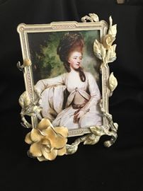 Jay Strongwater picture frame for a 5x7 picture.  The photograph does not do it justice.