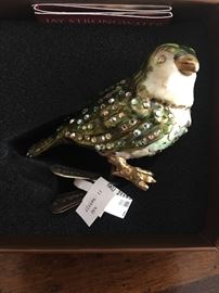 Jay Strongwater Christmas ornament.  Brand new with the tags on it and in its original box. 