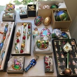 Christopher Radko Christmas ornaments 