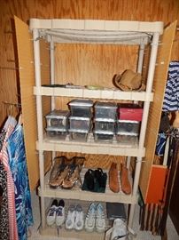 Designer shoes... Cole Haan, Ferragamo, Burberry, Sperry, Boticelli boots, tennis & golf shoes, Reebok hiking boots.