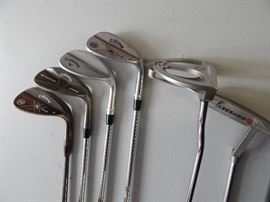 Callaway Golf wedges, Odyssey putters. Junior set of clubs