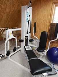 Vectra Corner Home gym. Commercial grade workout system. Awesome weight set with lots of settings. Like new. (Retails for $3,095)
