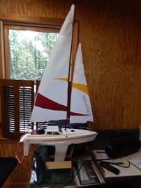 Remote control sail boat. Like new, never used.