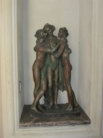 One of many sculptures