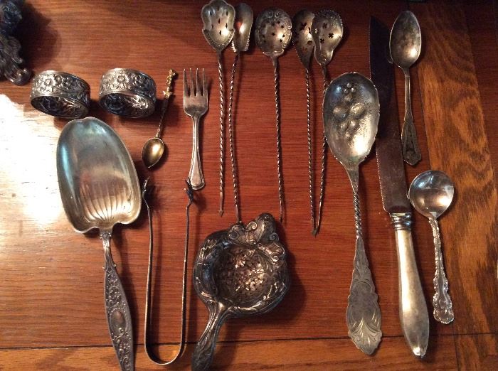 Collection of Sterling serving pieces