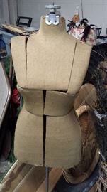 Much vintage sewing. 2 dress forms 