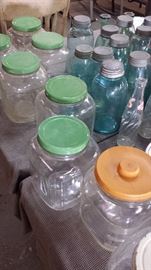 Much jars and bottles