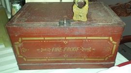 Wells Fargo strong box  and M.W. and Co. lock (no key)