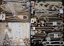 Pearl Jewelry -- necklaces, earrings, pins & more!