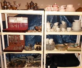 China Dish Sets; Silverplate Items; Silverplate Flatware Sets