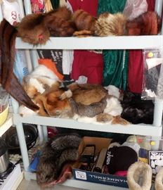 Various Fur Pieces -- Collars, Hats, trims