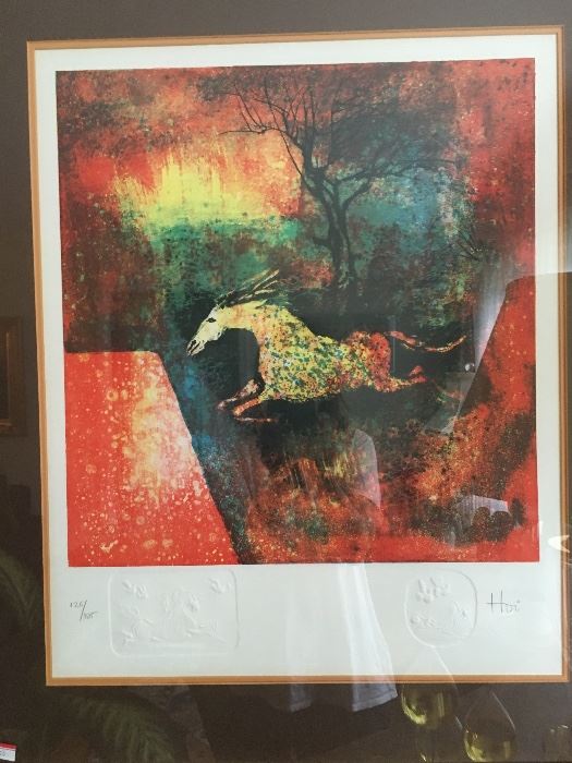 HOI signed and numbered lithograph