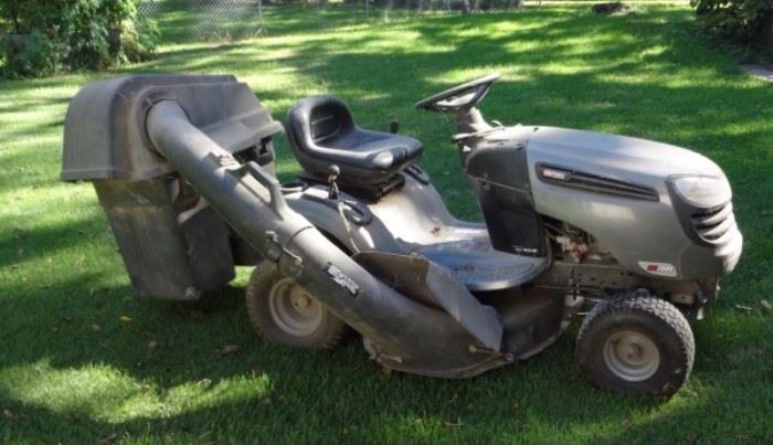 Craftsman LTS2000 Riding Lawn Tractor with Bagger Attachment, 19.5 HP Briggs and Stratton Motor