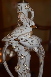Porcelain Italian Lamp Detail
