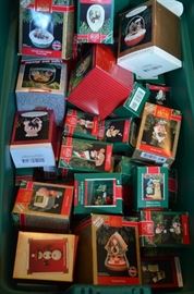 This box is full to the Top of Hallmark Holiday Ornaments all in their original boxes