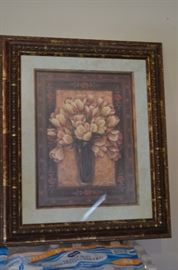 another Beautifully Framed Print of Tulips