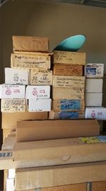 Boxes and boxes of model airplane kits