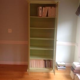 Crate and Barrel cabinet with glass doors
