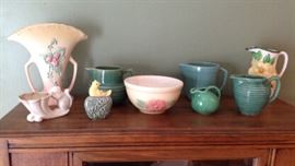 A sampling of the pottery for sale