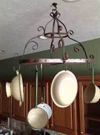 Ornate pot rack