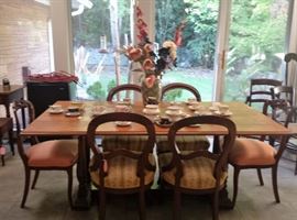 harvest table with chairs sold seperately