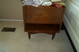 vintage walnut night stand