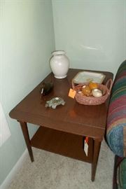 assorted tables, some vintage