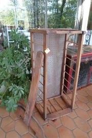 this is a doll/baby cradle, needs rockers attached .. a project