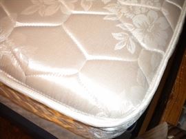 Twin mattress and box springs