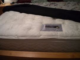 Serta kingsize mattress and box spring pillow top vacuumed weekly