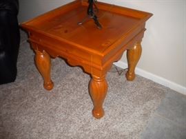 Matching solid wood end table, coffee table and sofa table