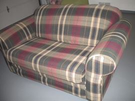 Matching loveseat/twin hide a bed and ottoman