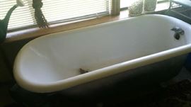 Clawfoot bathtub