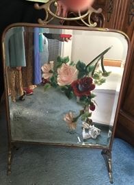 "Summer" Antique Fireplace Screen