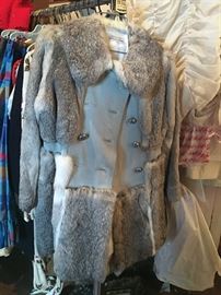 1970's Suede and fur car coat!