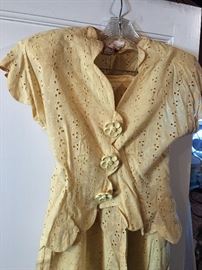 1940's two piece dress