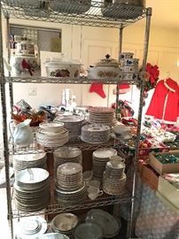 Kitchen ware dishes and pots and pans